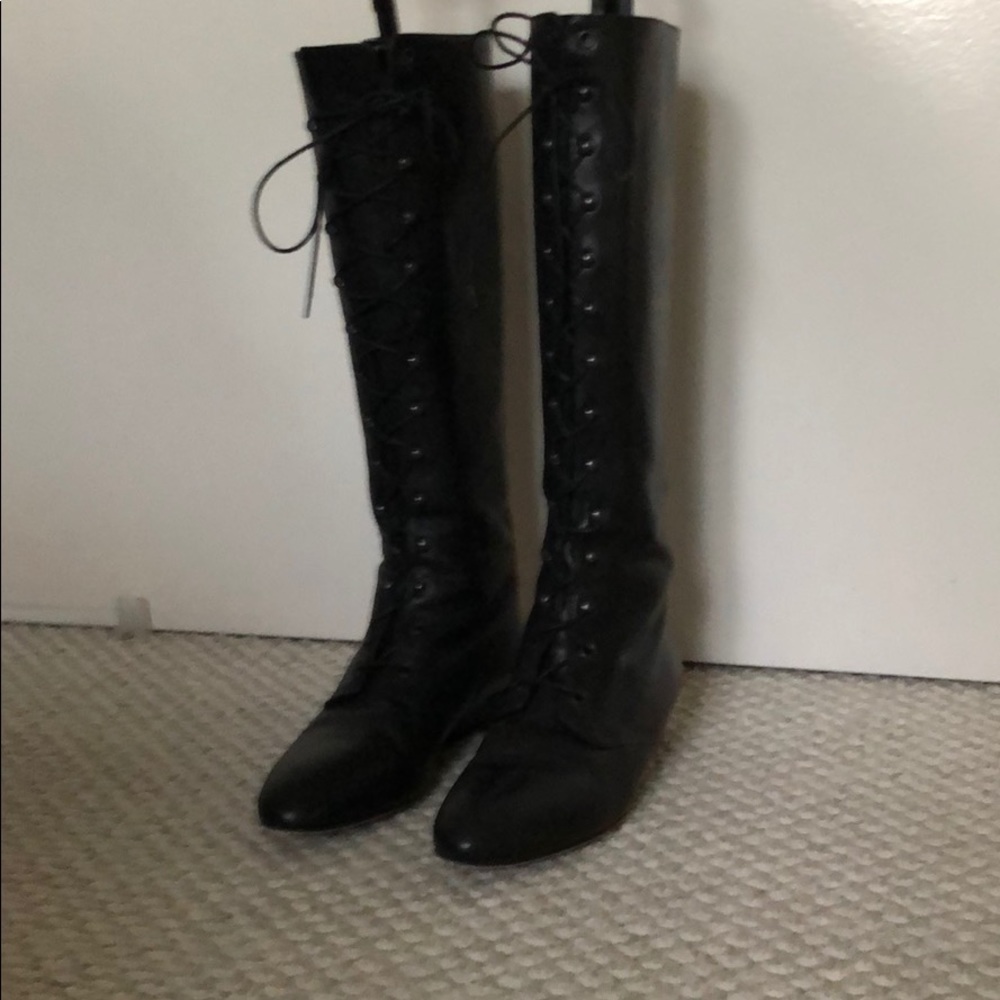 Loeffler Randall lace up boots